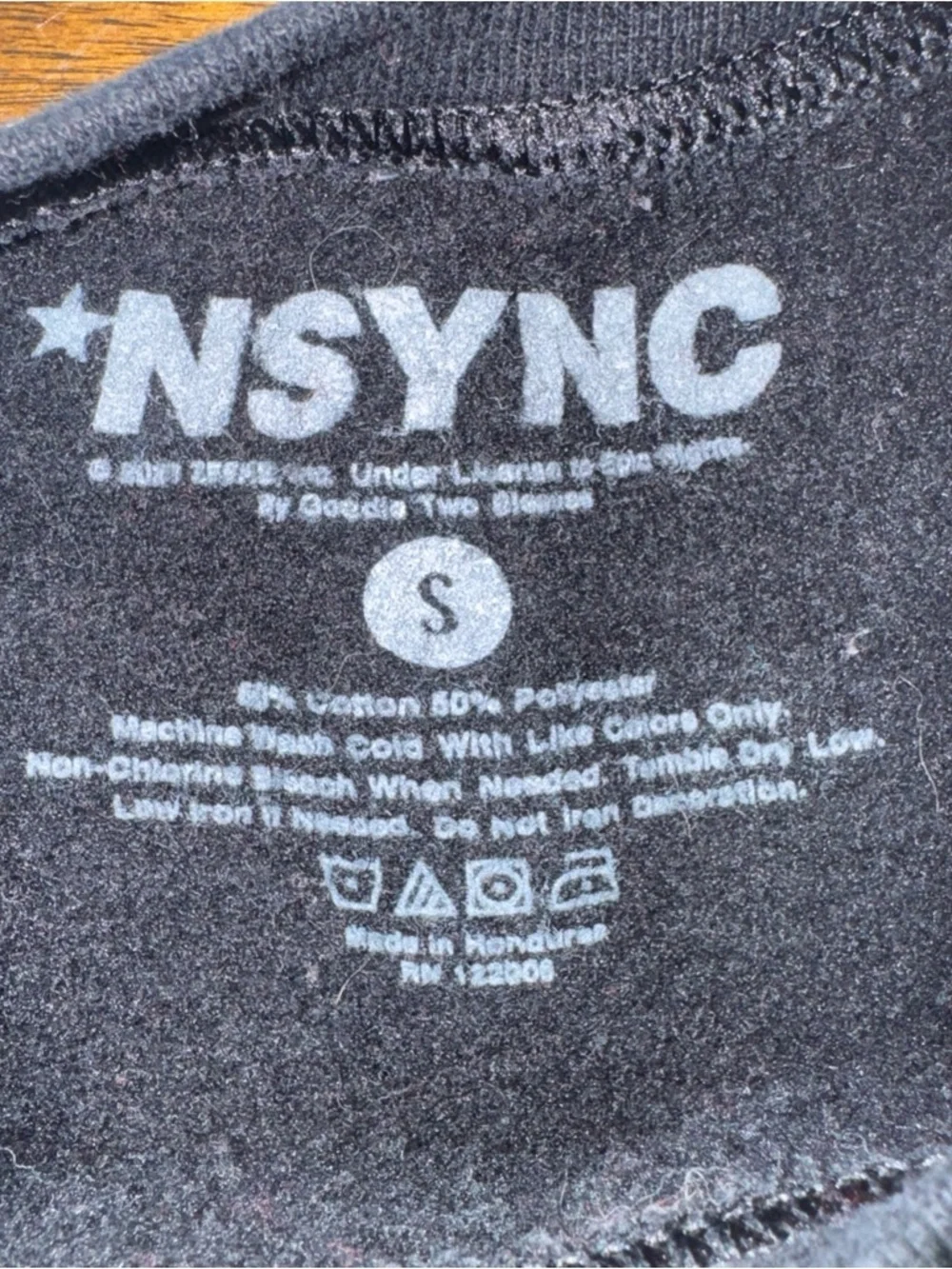 NSYNC Sweatshirt Adult Small Neon & Black Justin Timberlake Lance Bass